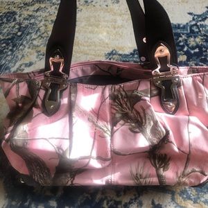 RealTree Satchel Pink Camo Purse